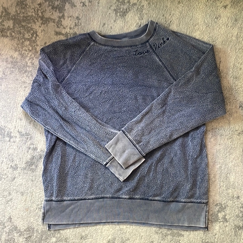 Victoria’s Secret PINK blue washed sweater
